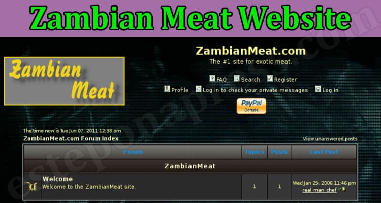 Zambian Meat Website {Nov} An Unimagined Case Details!