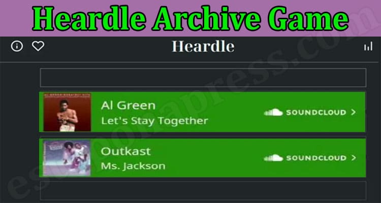 Gaming Tips Heardle Game Archive