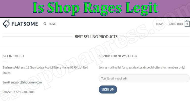 Shop Rages Online Website Reviews