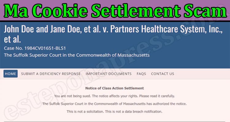 Latest News Ma Cookie Settlement Scam