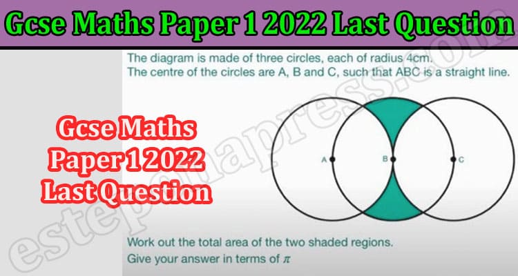 Latest News Gcse Maths Paper 1 2022 Last Question