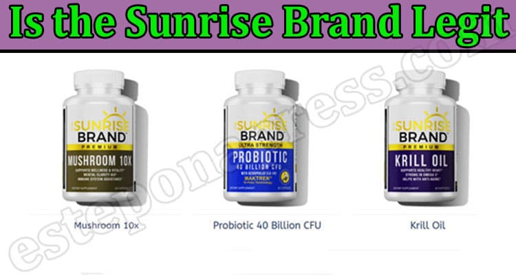 The Sunrise Brand Online Website Reviews