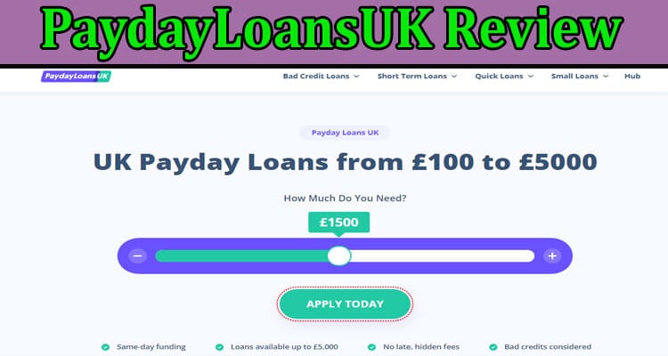 Complete Information About PaydayLoansUK Review